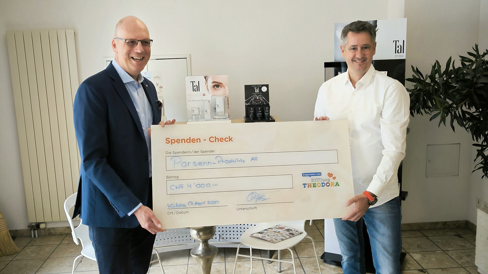 Wir spenden über 200 Kinderlachen